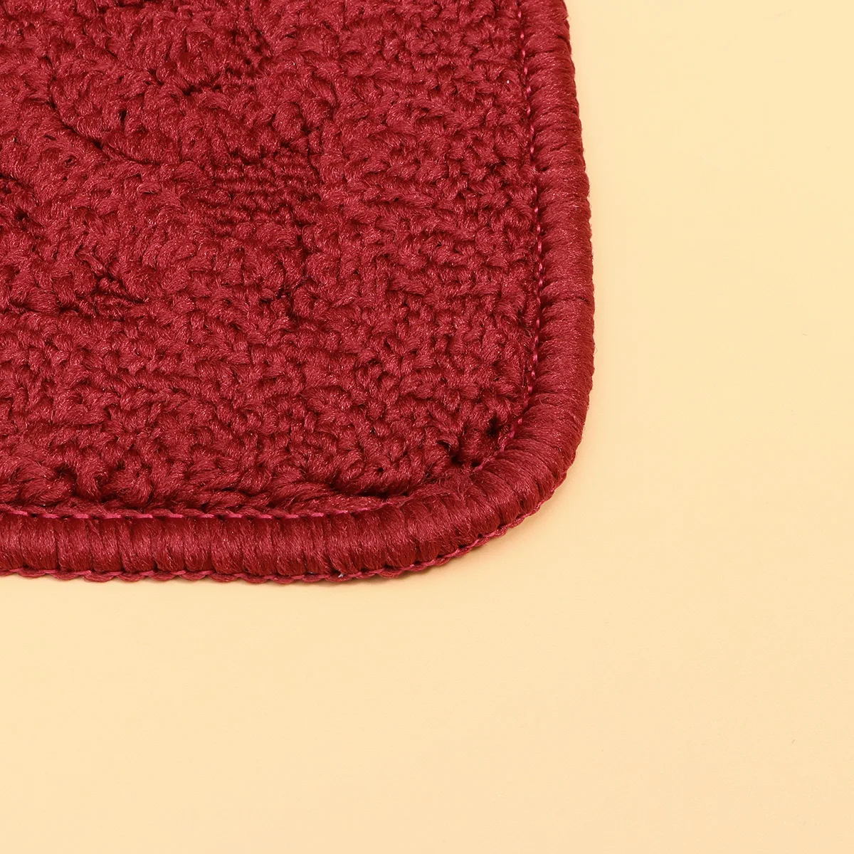 

Mats for Floor Non-slip Bath Thin Doormat Indoor Entrance Red Half Circle Office