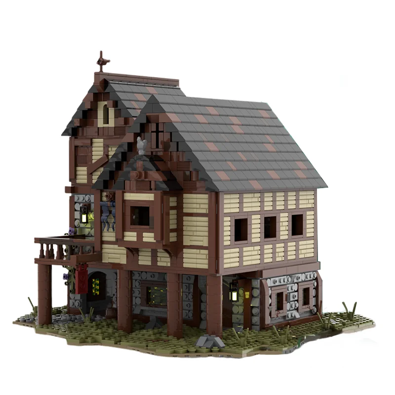 Novo 3130 pçs medieval taverna casa modelo diy educação ideia criativa crianças tijolo brinquedo aniversário edifício presente de natal blocos