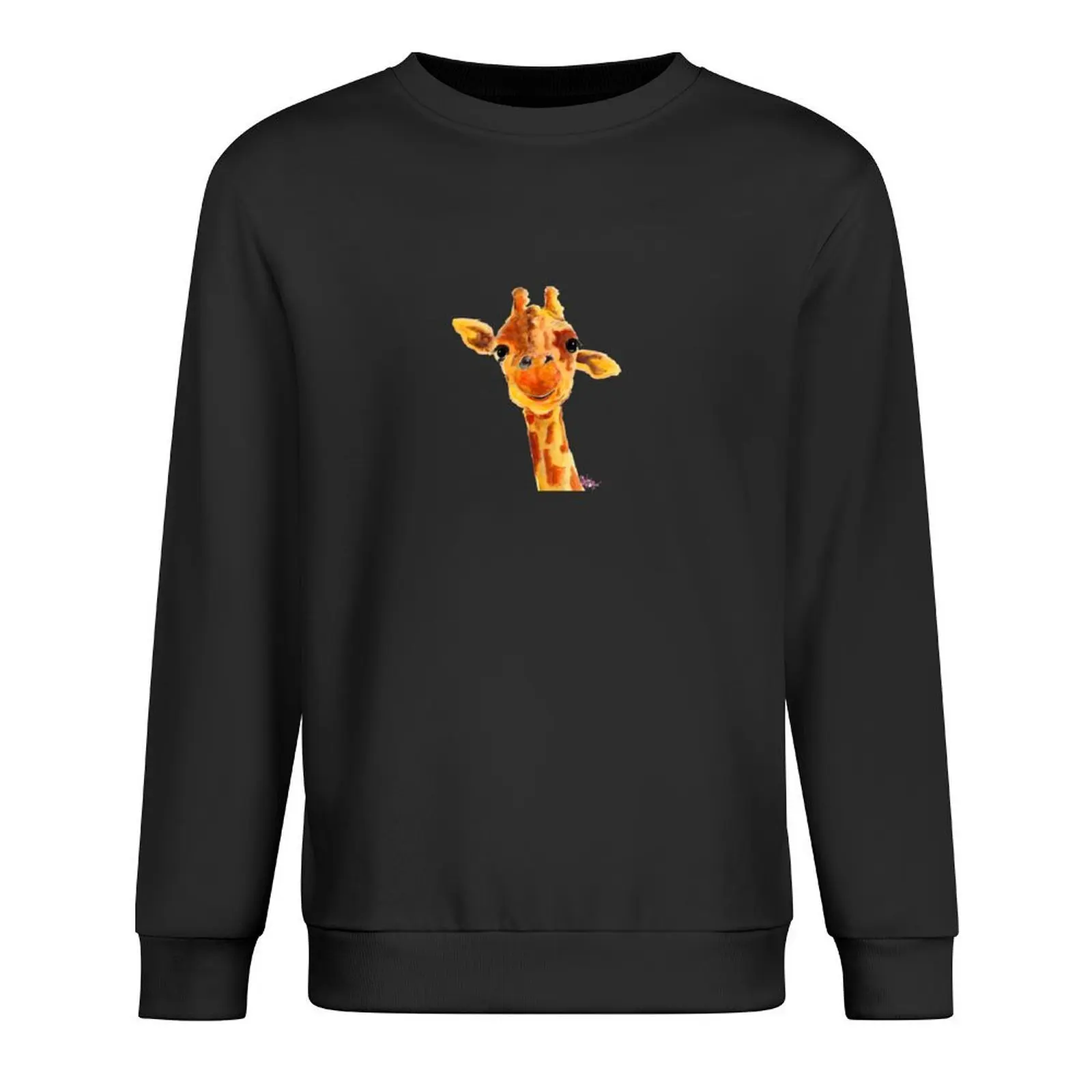 GiRaFFe Zoo ANiMaL PriNTS 'ToMMY' GiRaFFe GiFTS BY SHiRLEY MaCARTHuR بلوفر رجالي قميص من النوع الثقيل الجديد