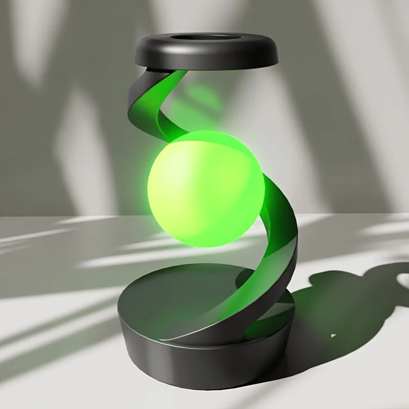 Wireless Charging Rotating Ambient Light - Creative Desktop Visual Levitation Lamp - Bedroom Night Light, Party Decoration