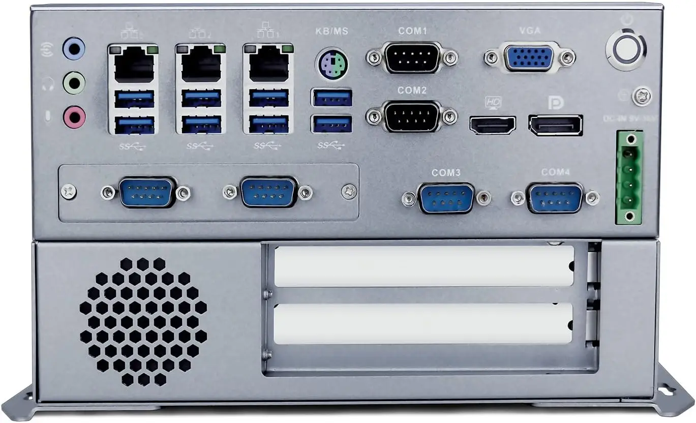 Parteaker PC industriale senza ventola Intel i3 6100T i5 6500T i7 6700T 6COM VGA HD DP Computer incorporato per l'automazione