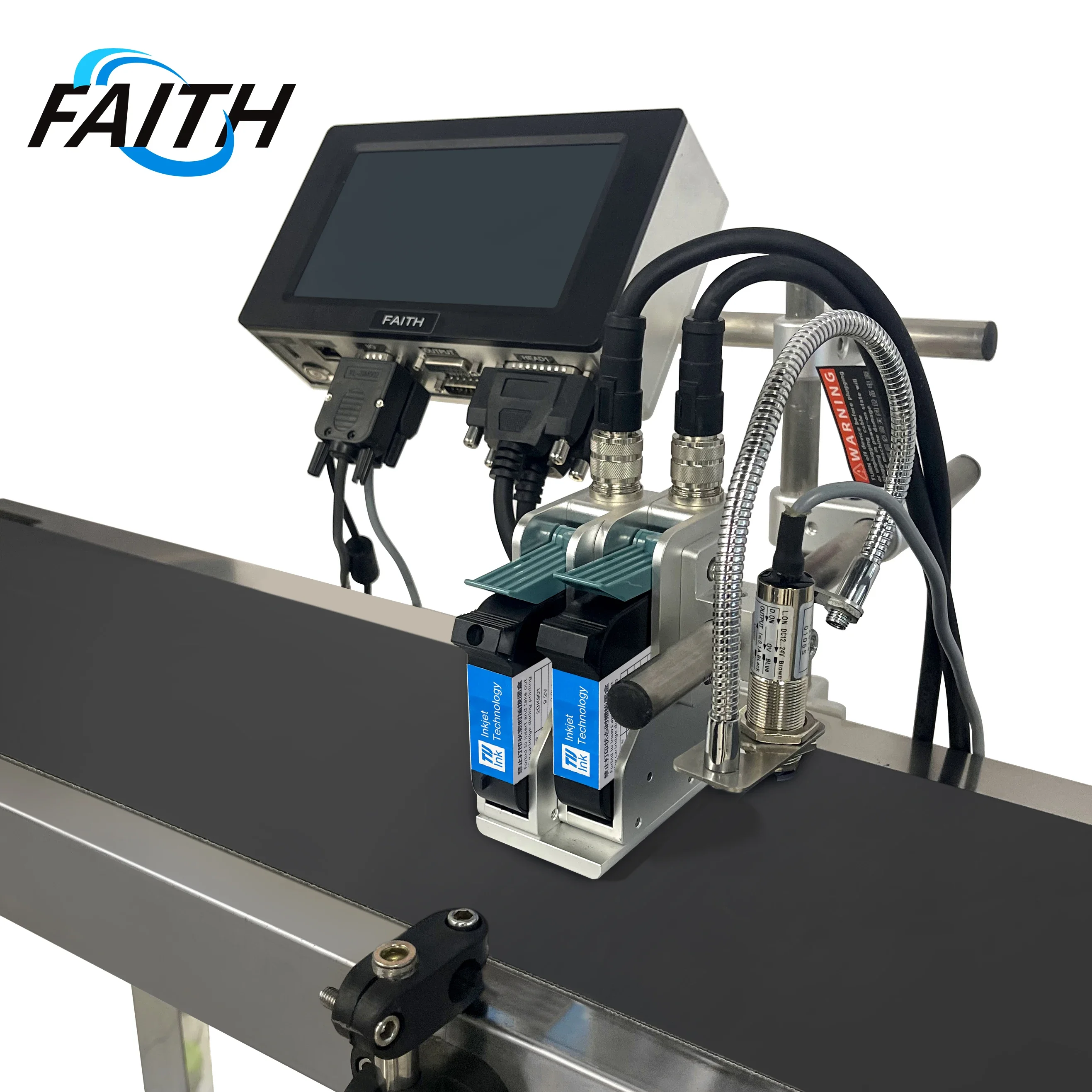 Faith industrial inkjet printer batch coding machine date stamp thermal online TIJ inkjet printer