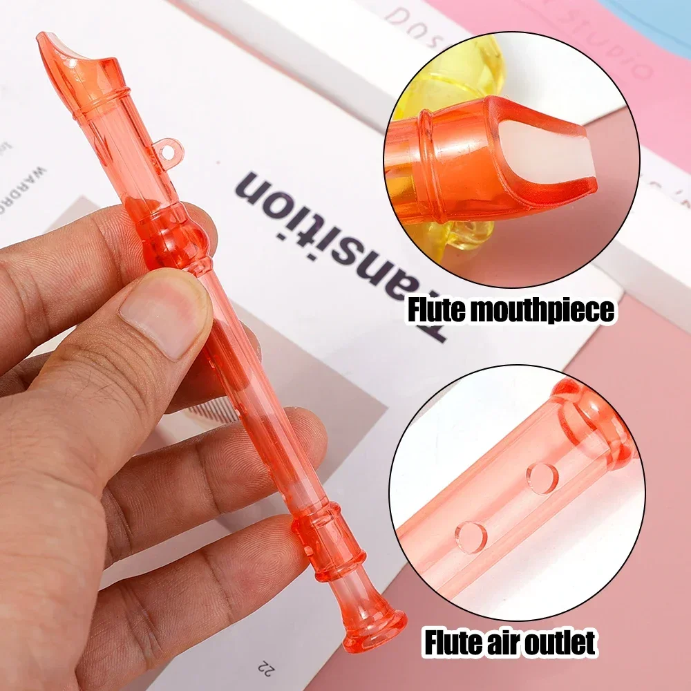 1/3PC Plastic Six-hole Flute Musical Instrument Toys for Kids Music Sense  Children Educational Toy Baby Fun Birthday Gift