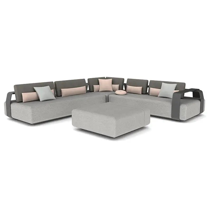 

Outdoor garden sofa courtyard outdoor open-air aluminum alloy sofa furniture combination