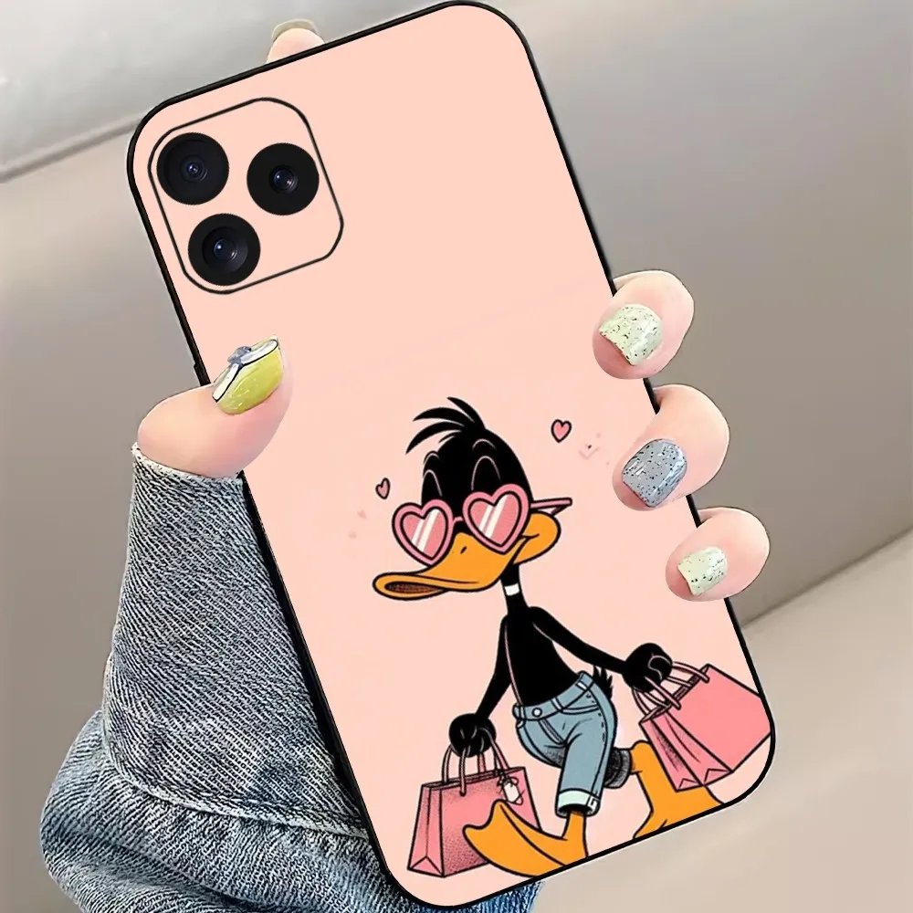Cartoon Daffy Duck Phone Case For iPhone 8 11 12 13 Pro 14 15 Mini X XR XS max Plus Shell
