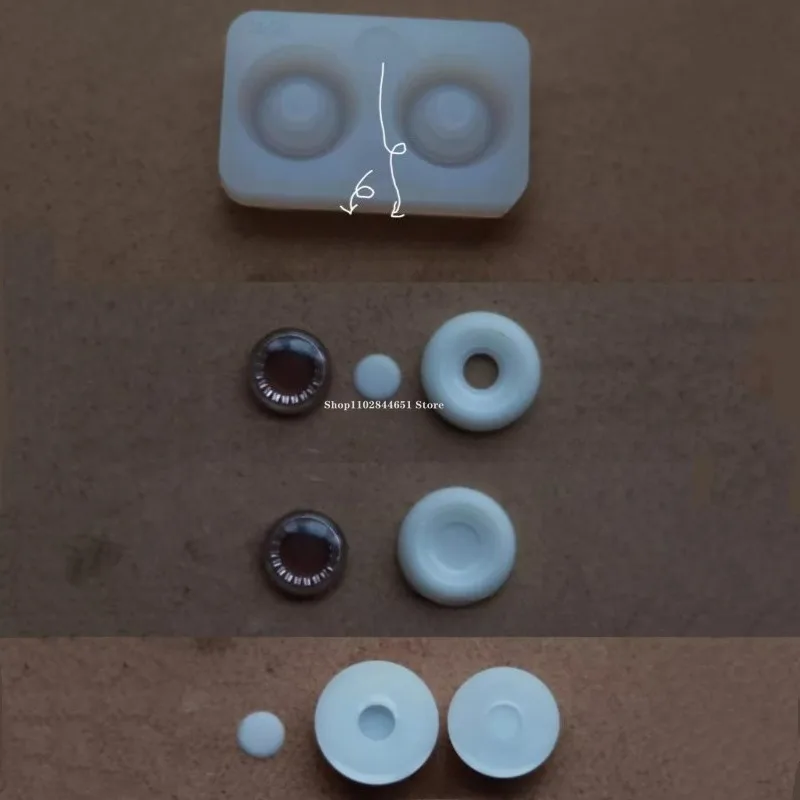 18/20/22/24mm Silicone Eye Mold DIY Three-dimensional Eye Pattern Engraving for Handmade Doll Eye Socket Decoration Accessories