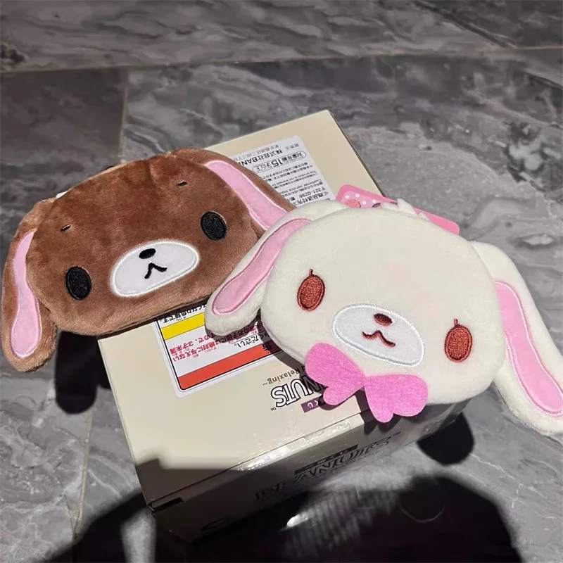 Sugarbunnies أفخم محفظة نسائية للعملات المعدنية محفظة Shirousa Kurousa الأرنب رئيس لطيف حقيبة أموال صغيرة قبلة قفل عملة حالة Kawaii حقيبة المال