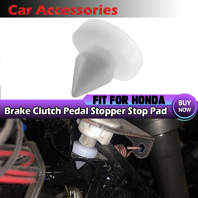 

1/2/4 Pc White Brake Clutch Pedal Stopper Pad Fits For Honda Civic Fit CR-V Accord Acura MDX 46505-SA5-000 Replacement Parts