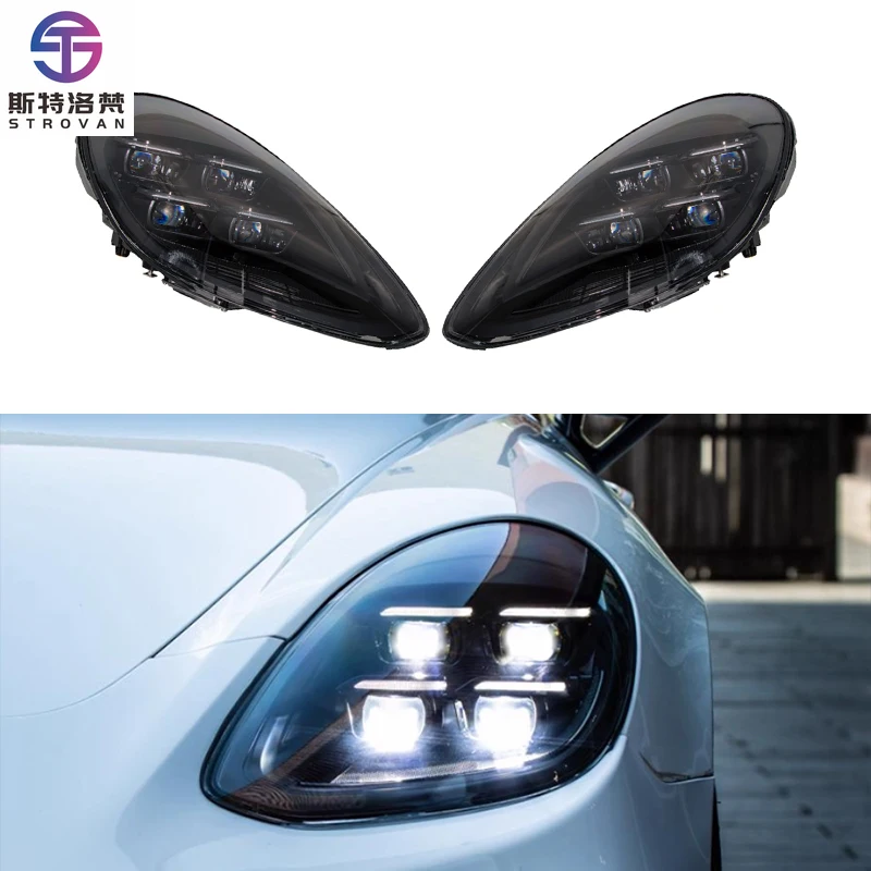 

STLF CLRAK New White 2025 976 LED matrix Headlights Front Bumper Position Halogen Lamp Type for 2017-2024 Panamera