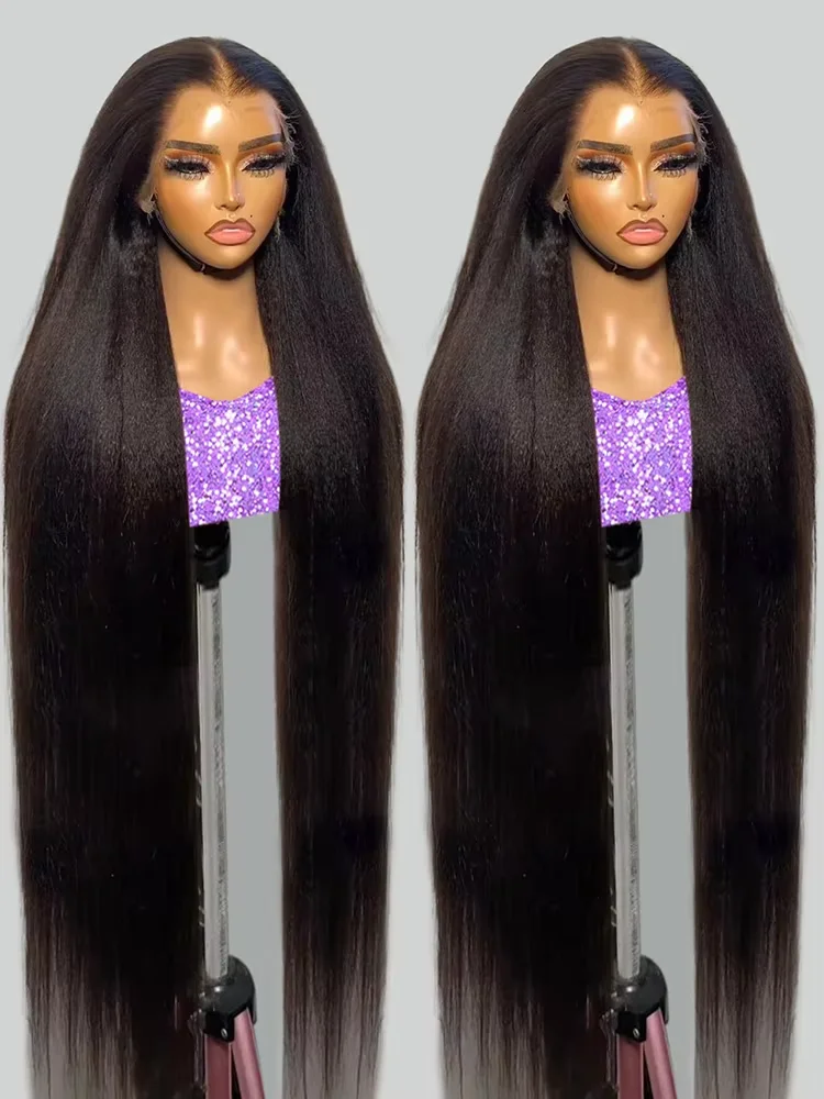 

Straight CEXXY 300% High Density HD 13x6 Bone Human Hair Wig 30 40Inch 13x4 Lace Frontal Human Hair Wigs For Women PrePlucked