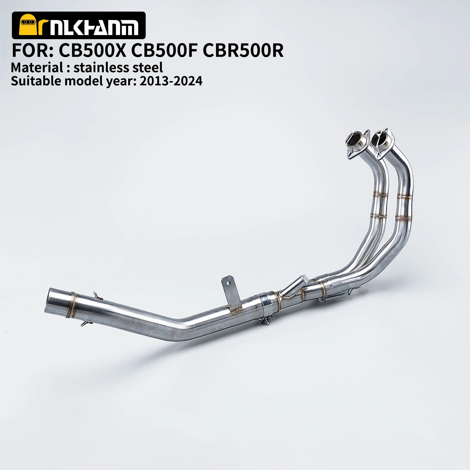 

For Honda CBR500R CB500X CB500F CBR400R CB400X CB400F CB400 Motorcycle Exhaust Modified Front Middle Link Pipe Escape 2013-2024