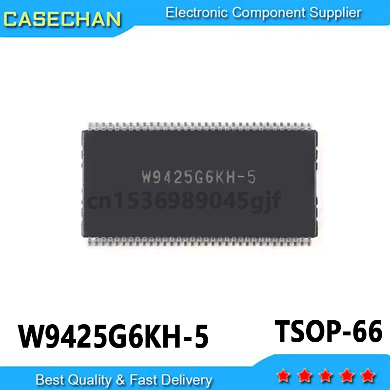 1pcs W9425G6KH-5 TSOP-66 TR DRAM Chip DDR SDRAM 256Mbit 16Mx16 2.5V 66-Pin