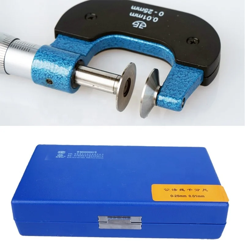 Tipo do disco Micrômetro externo, 0-25mm