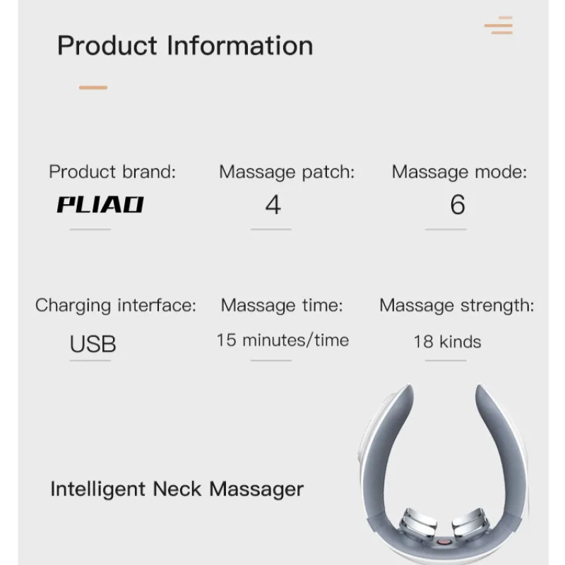 Alat pijat leher ไฟฟ้าที่มีหลายโหมดสำหรับ Relief ปวดคออุปกรณ์นวดขนาดเล็กสำหรับใช้ในบ้าน