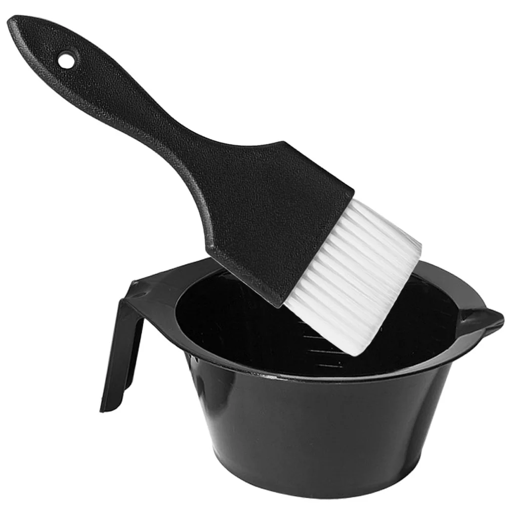 

1 set 1 Set Dye Bowl Brush Kit For Salon Home Hair Dyeing Bowl Use Reusable Plastic Hair Coloring Tools Lightweight Mixing Set