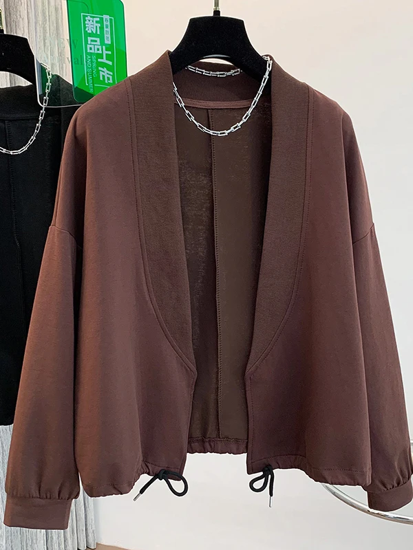 

Authentic Faionable Long Sve Open Cardigan Women's ort Outerwear Loose Fit Premium Quali Autumn Winter New Sle