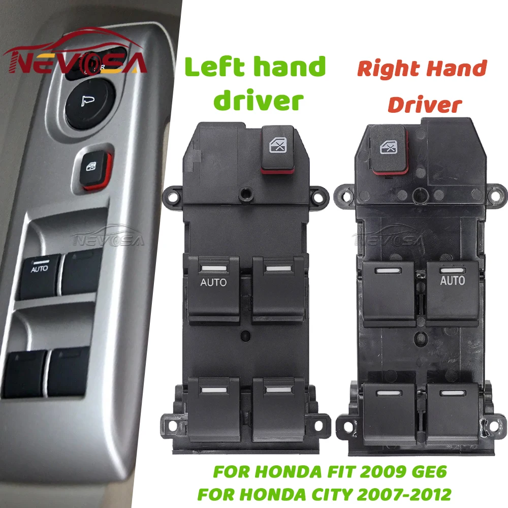 Para Honda Fit 2009 GE6 para Honda City 2007 2008 2009 2010 2011 2012 interruptor de Control de ventanilla eléctrica automática 35750-TM0-A01 35750-TM0-F01