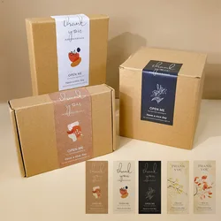 6*15cm Rectangular Shape, Thank You For Sealing The Packaging With Waterproof Labels. Gift Boxes Packaging Bags Sealing Labels