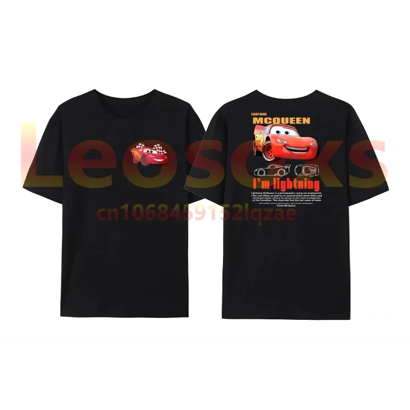 2024 Vintage Cars Shirt Lightning Mcqueen and Sally Couple T-shirt Limited McQueen T-Shirt Oversized Tee S-6XL