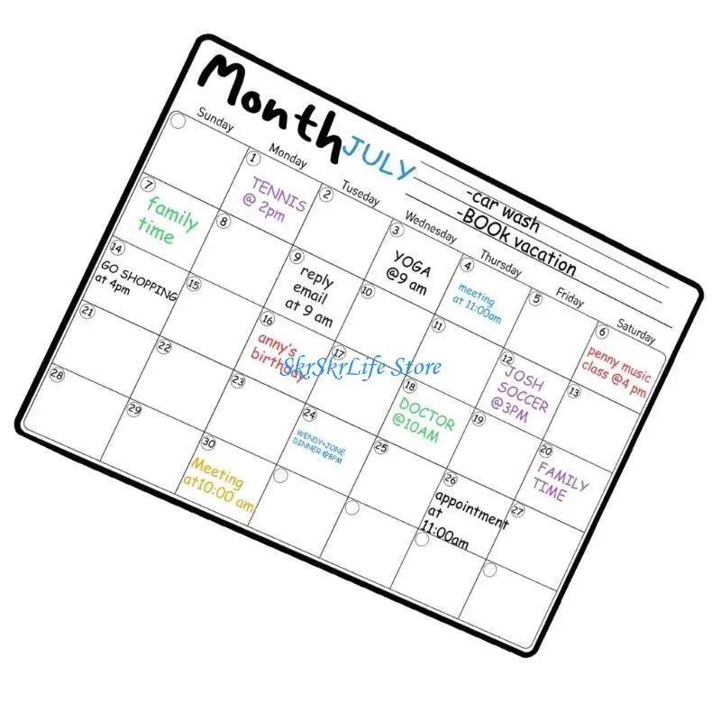 E65E Magnetischer monatlicher Kalender mit Markier