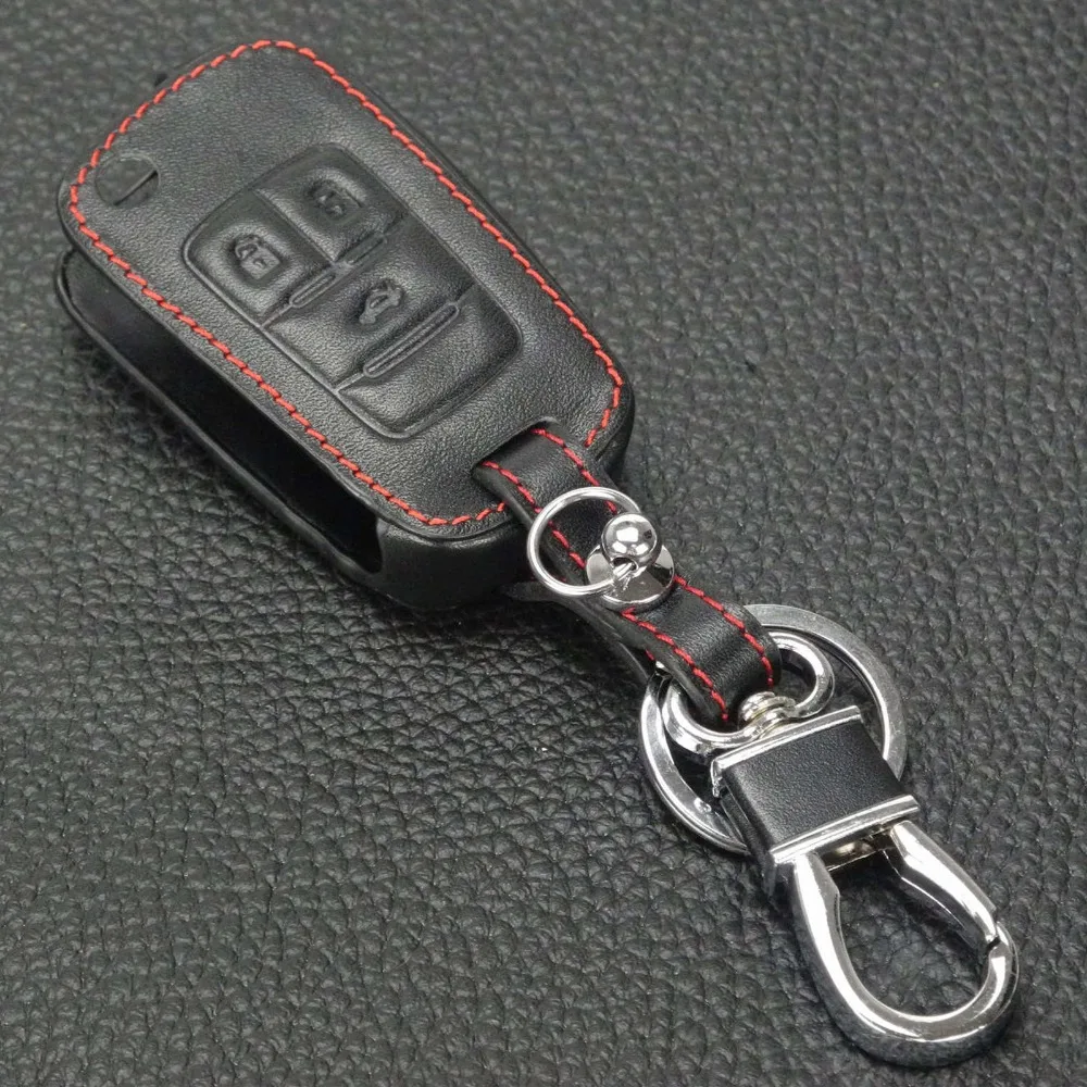 jingyuqin Leather Flip Key Cover For Chevrolet Cruze Aveo for Buick VAUXHALL OPEL Insignia Astra J Zafira C Remote Car 3BTN Case
