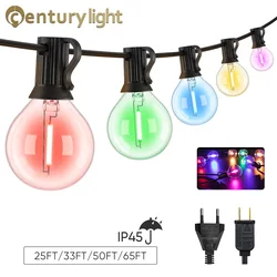防水LEDストリングライト,1W,e12,rgb,eu,usプラグ,接続可能,クリスマス,庭,妖精のパーティーの装飾,g40