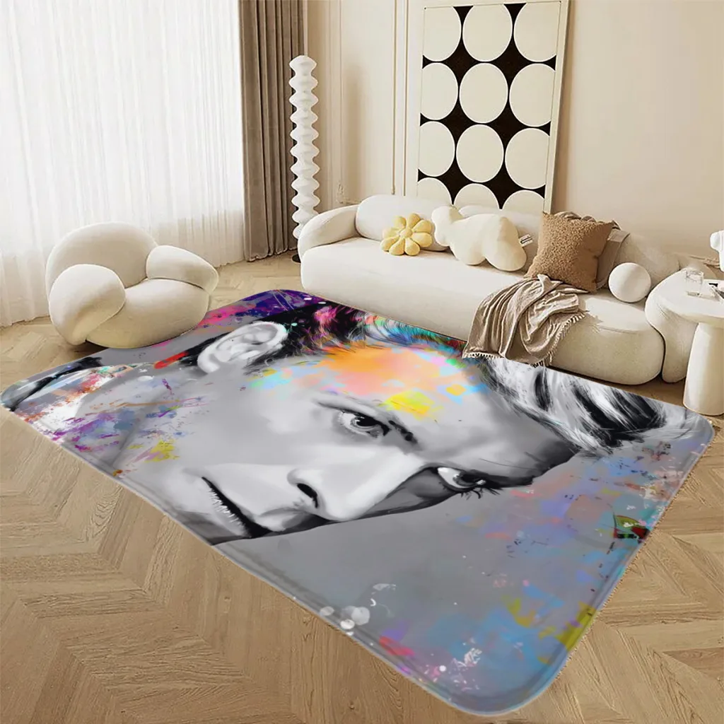 Star Single Davids Bowies  High Quality Rugs for Bedroom Home Decor Mat Lounge Rug Studio Large Area Carpets