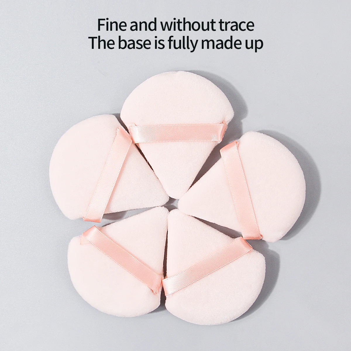 5 peças secas e molhadas de dupla finalidade, pó triangular de maquiagem em pó antiaderente de dupla face, ferramenta de maquiagem facial portátil