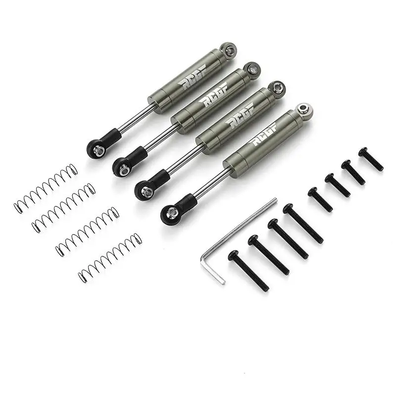 1/18 Aluminum Alloy Smooth Front Rear Shock Absorber For Axial UTB18 RC Car Part RC Car Accessories Replacement Parts Titanium