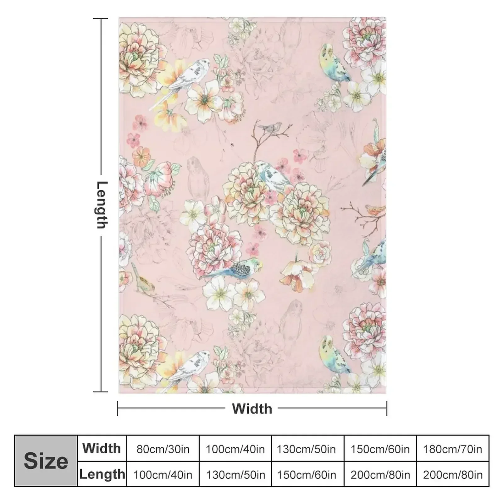 Budgie print Throw Blanket Fashion Sofas Heavy Decorative Throw Blankets Sofas Of Decoration decorative Bed Fashionable Blankets
