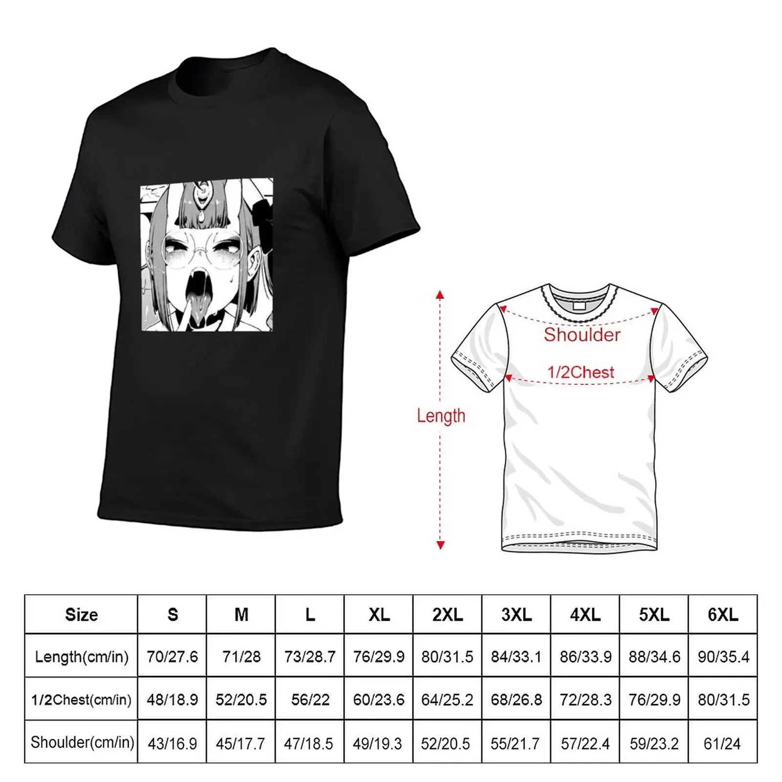 Ahego Succubus Manga T-Shirt graphics for a boy plus size clothes man t shirt mens clothes