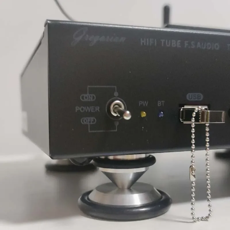 Dlhifi No1 Audio Schokdemper Voet Nagel Studs Hifi Koorts Versterker Dac Cnc Puur Aluminium Rubberen Ring Voet Pads