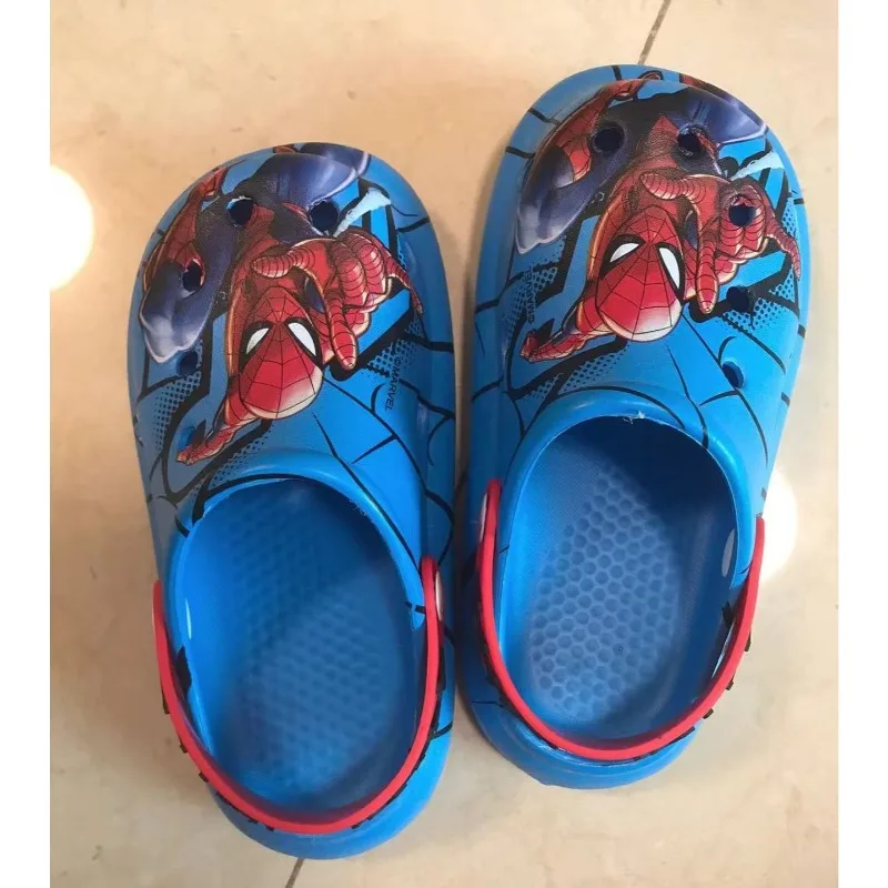 

New Spider-Man Anime Peripheral Summer Slippers Men's Cute Cartoon Trendy Cool Fashion Home Anti-Slip Beach Slippers Gift