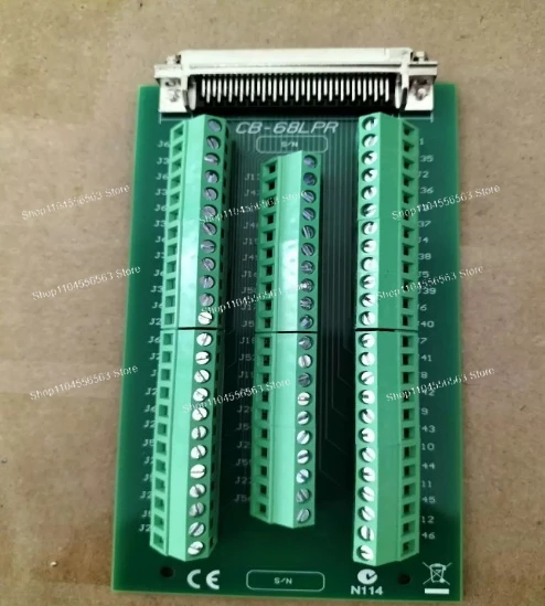 

68-Pin I/O Terminal Block CB-68LPR, Unshielded Interface Connector Compatible with Data Acquisition Boards