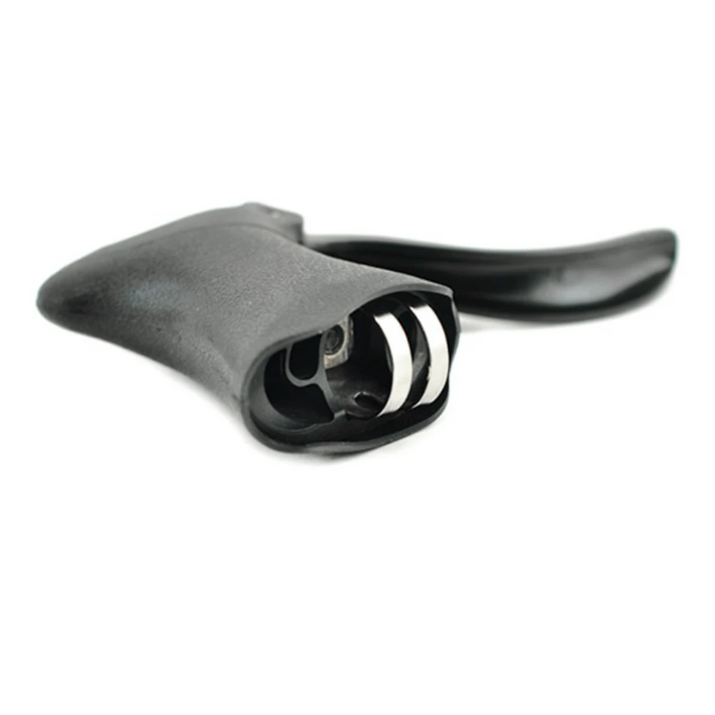 

1 Pair Aluminum Levers Durable Bike Brake Handles Universal Cycling Brake Parts Easy Install Handlebar Compatible (Black)