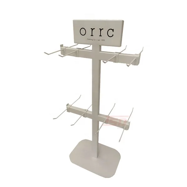 

Customized store marketing promotion 2-layer socks counter hanging socks display rack retail store socks display rack