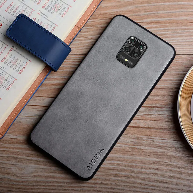 Leather Case For Xiaomi Redmi Note 9 Pro 9S 9T funda silky feel phone cover for redmi note 9 pro case