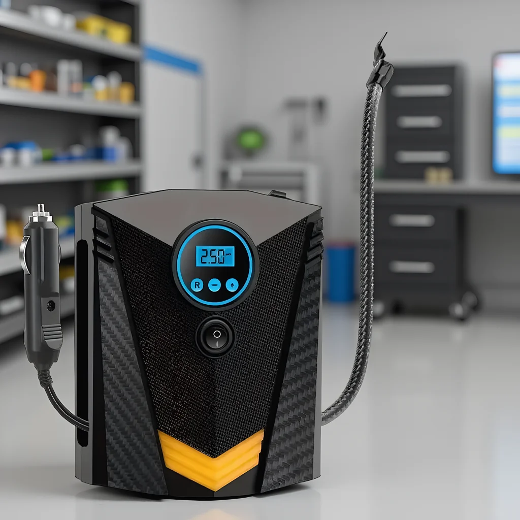 

Tire Inflator Air Compressor 12V DC Portable Auto Parts Car Tire Pump 100PSI Digital Air Pump with LED Light Home Essentials