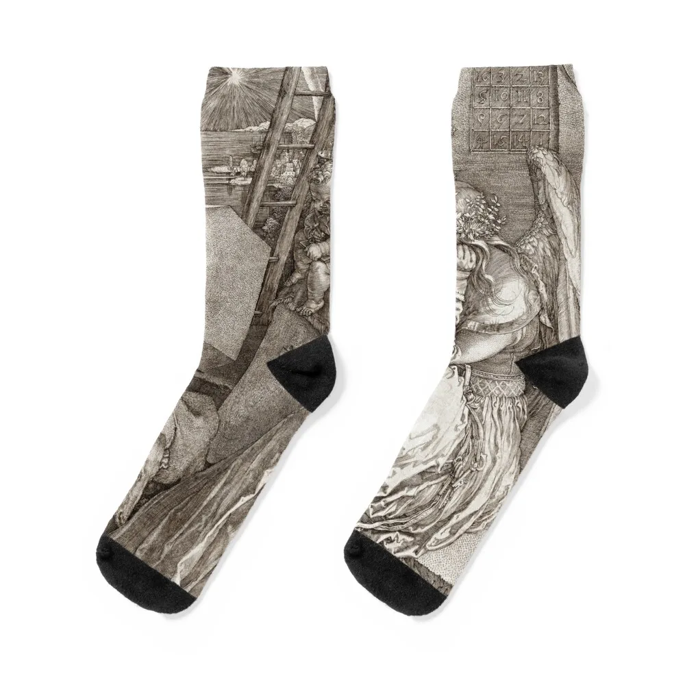 

Albrecht Dürer Melancholia Socks gift golf Socks Men Women's