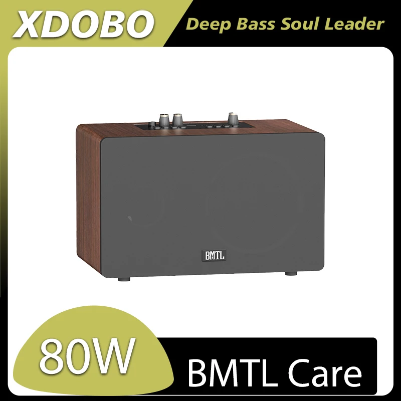 

XDOBO BMTL Care Wireless Bluetooth Speaker 80W Classic Vintage Wooden Cinema Grade Desktop Sound Box Stereo Subwoofer TF AUX