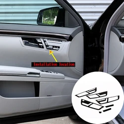 For For Mercedes Benz S Class W221 2008-2012 ABS carbon fiber style car interior door handle frame decorative panel cover