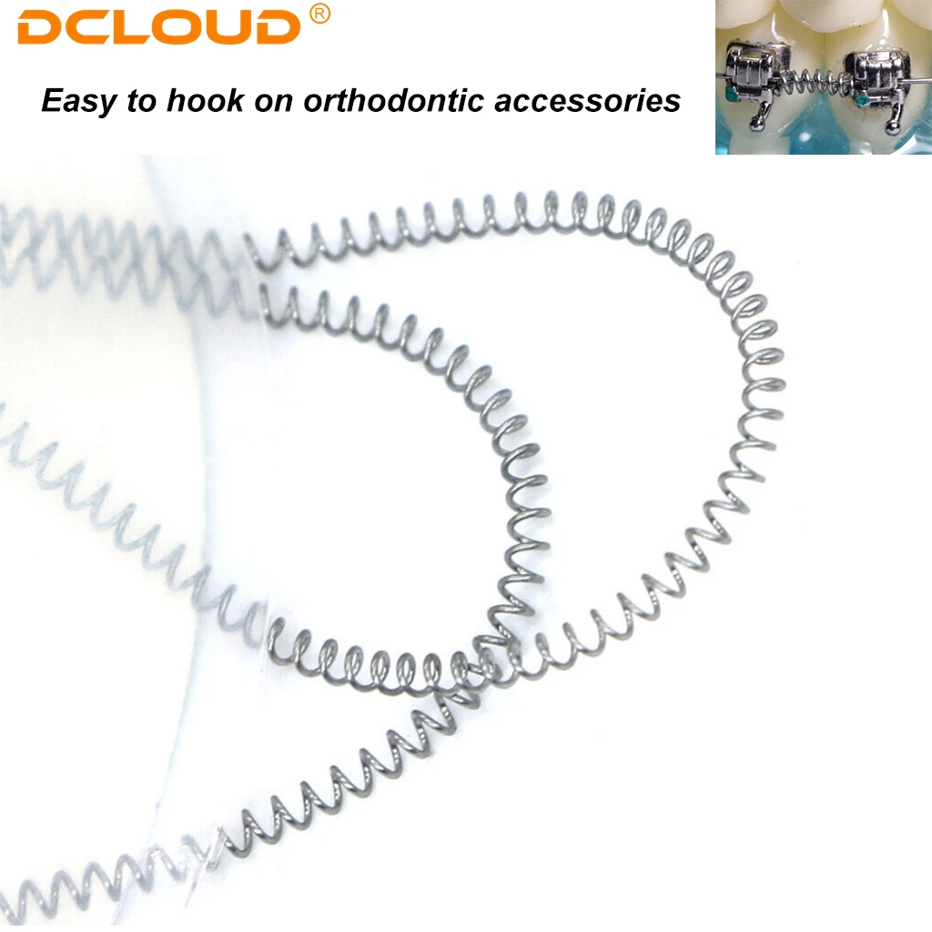 DCLOUD 1Roll Dental Kieferorthopädie Niti Offene Schraubenfedern Länge 914mm Elastische Feder 008'/010'/012'/014' Zahnarzt Ortho Materialien – Detail 7