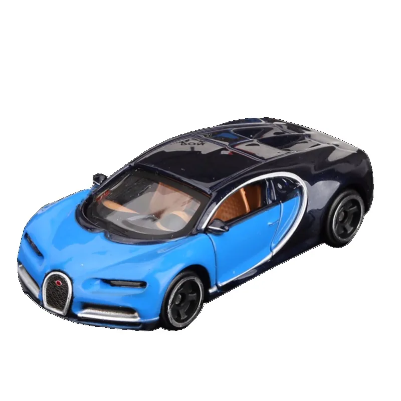 Modèle de figurine d'action Bugatti Chiron, voiture de simulation en alliage, jouets de dessin animé Rick, voiture de sport de collection, cadeaux d'anime originaux, 1:64