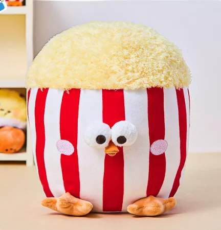 Nieuwe Originele DunDun Kip Pluche Speelgoed Kawaii Creatieve Fruit Pluche Pop Hanger Kussen Kinderen Verjaardag Kerstcadeau