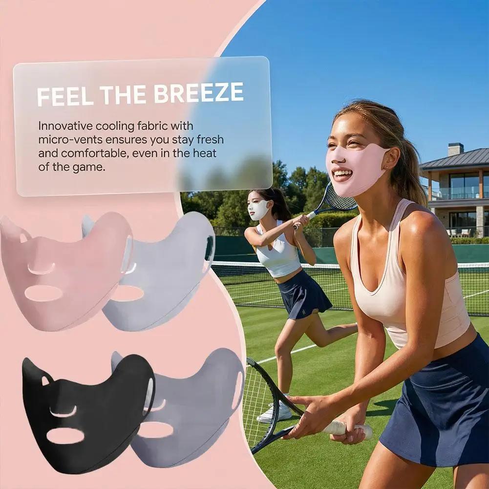 

Sun Protection Face Mask UV Protection Breathable Mask With Eye Corner Coverage Seamless Sunshade Face Cover for Golf & Outdoor
