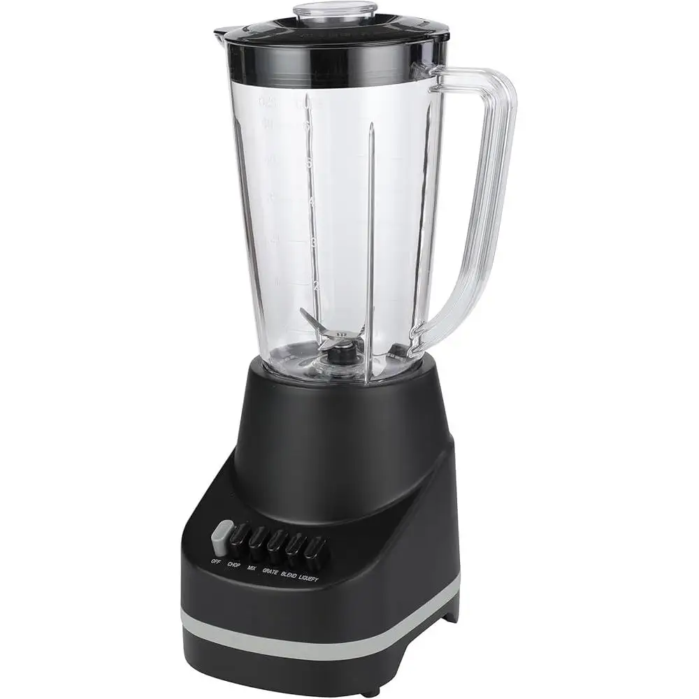 6-Speed High Power Blender with 48 oz Dishwasher Safe Pitcher Stainless Steel Blades Skid Resistant Feet Measuring Cap Ideal