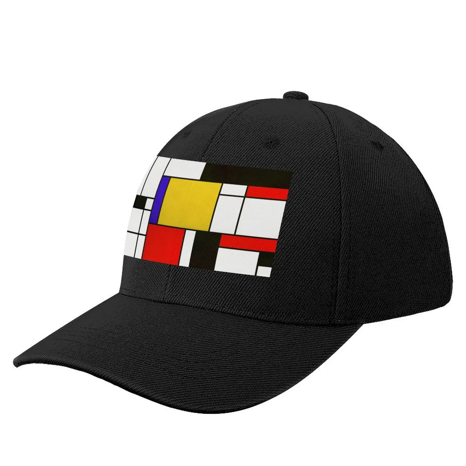 Mondrian Style Abstract Art Baseball Cap Golf Cap Luxury Hat Sun Hat For Children Men Luxury Brand Women's