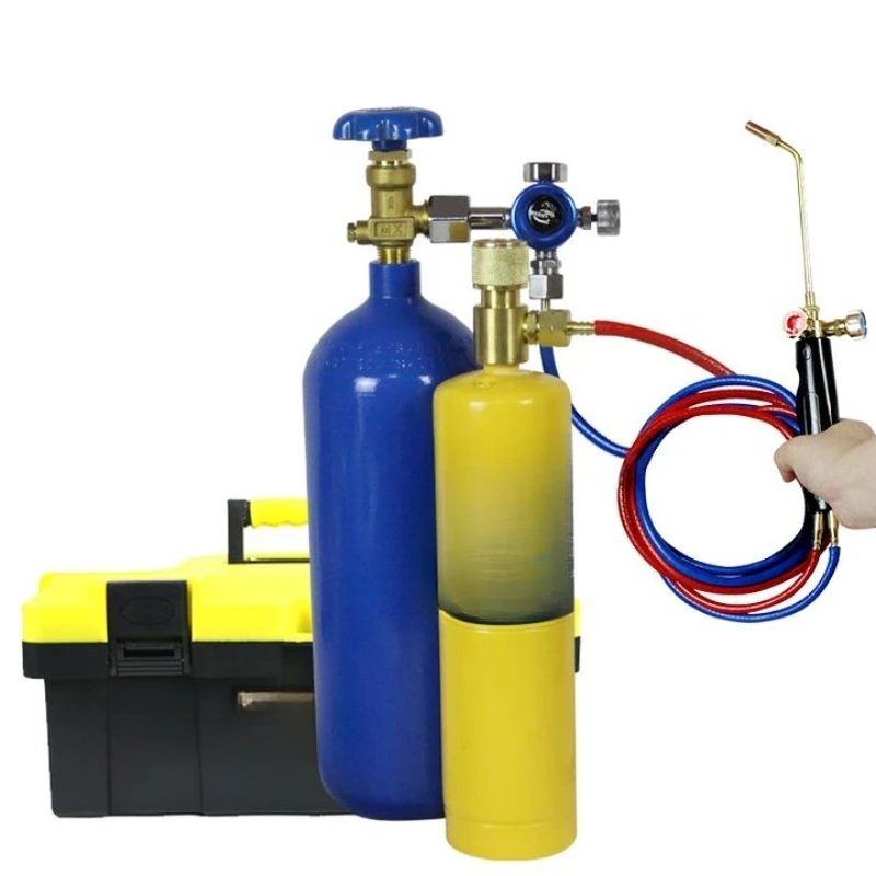 Pistola de soldadura sin oxígeno, soplete de soldadura de tubo de cobre portátil de gas, refrigeración, aire acondicionado, reparación de refrigerador