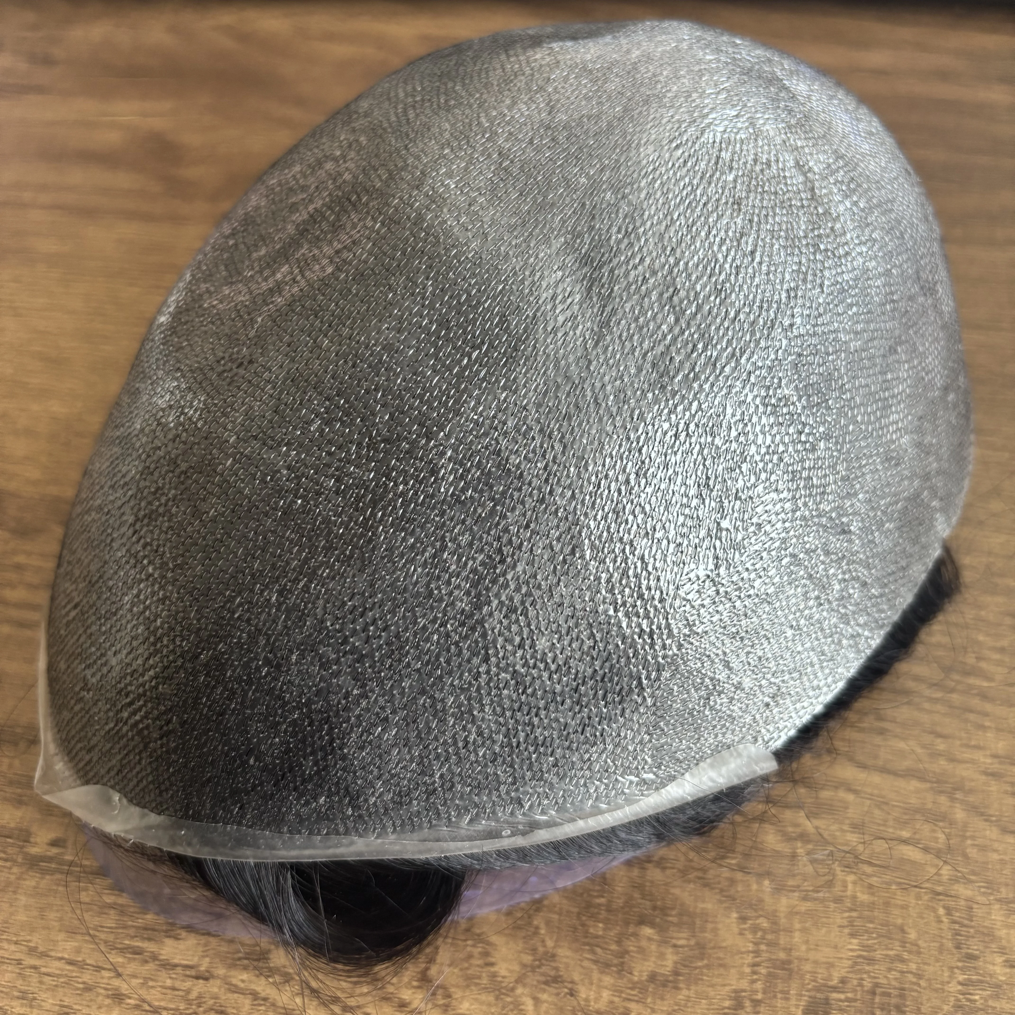 Europese Bruin Blond 80-90 Dichtheid Echt Menselijk Haar Natuurlijke Haarlijn Man Pruiken Licht Gewicht 0.03mm Volledige huid Basis Mannen Toupetje