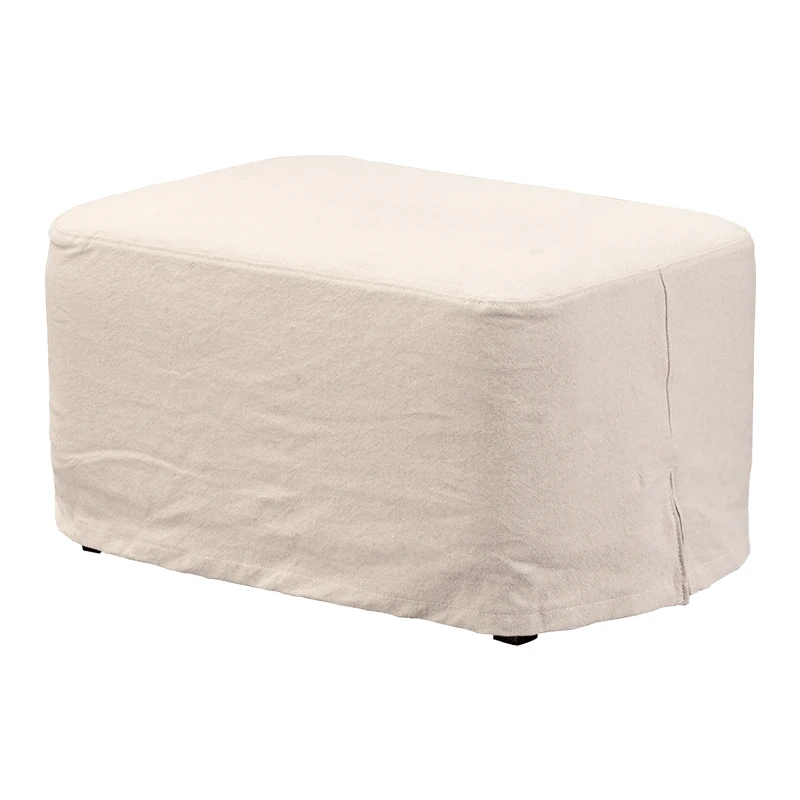 دواسة أريكة من نسيج القطن والكتان المغسول بتصميم كلاسيكي من نورديك، مقعد كتان قابل للإزالة والغسل من وابي سانفينج بي آند بي #5